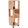 Polica Rolly 2 - boje hrasta, Moderno, drvni materijal/plastika (34/111/34cm) - Modern Living
