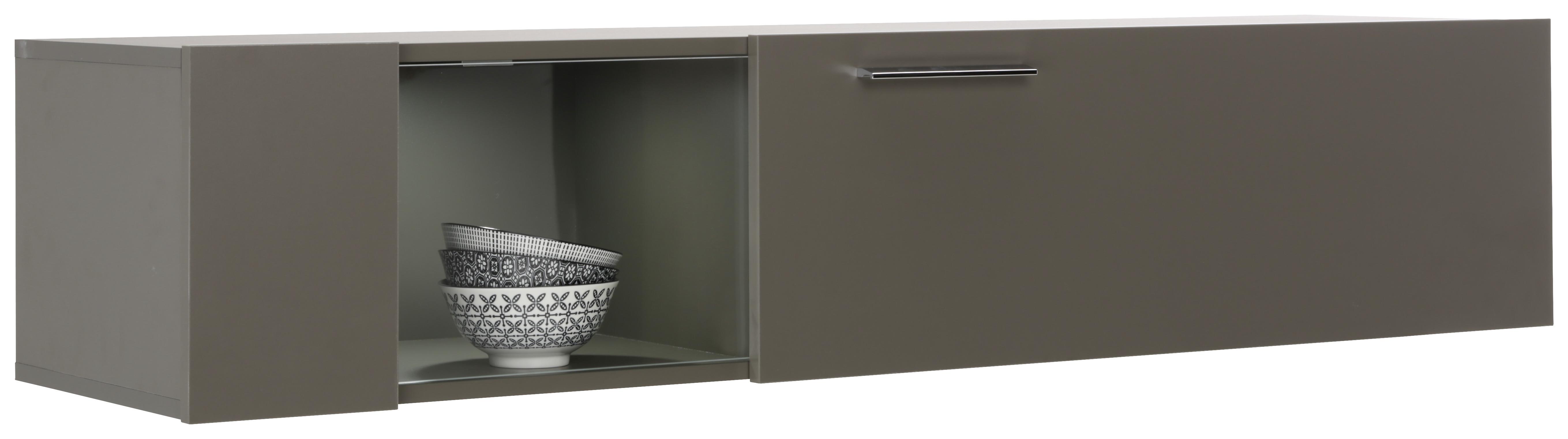 Viseči Element Malmö - temno siva/barve hrasta, Moderno, kovina/leseni material (144/35/38cm) - Premium Living