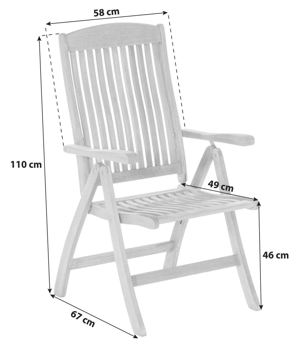 Gartenmöbel Set 13-tlg Maracaibo Holz - Naturfarben/Grün, KONVENTIONELL, Holz/Textil - Gardenson