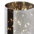 Windlicht Niclas inkl. Led - Silberfarben, MODERN, Glas (9/15cm) - Mömax modern living