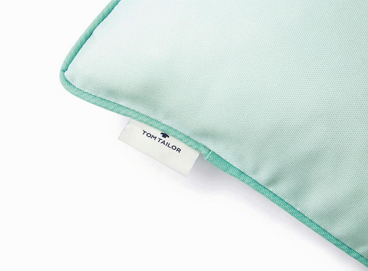 POSZEWKA NA PODUSZKĘ T-DOVESIGNATURE75350-090-40-40 - jadeitowa zieleń, Konventionell, tkanina (40/40cm) - Tom Tailor