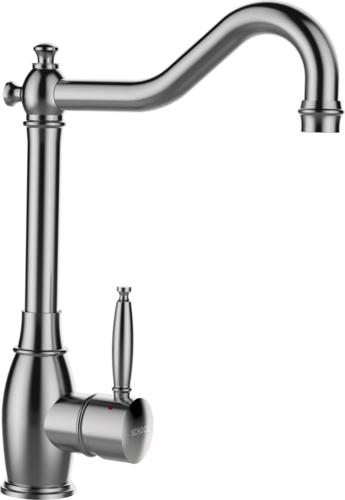 Küchenarmatur 513000EDM Hochdruck - Edelstahlfarben, Trend, Metall (31cm) - Schock