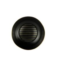 Suppenteller Onix aus Porzellan Ø 20,5cm - Goldfarben/Schwarz, MODERN, Keramik (20,5cm) - Mömax