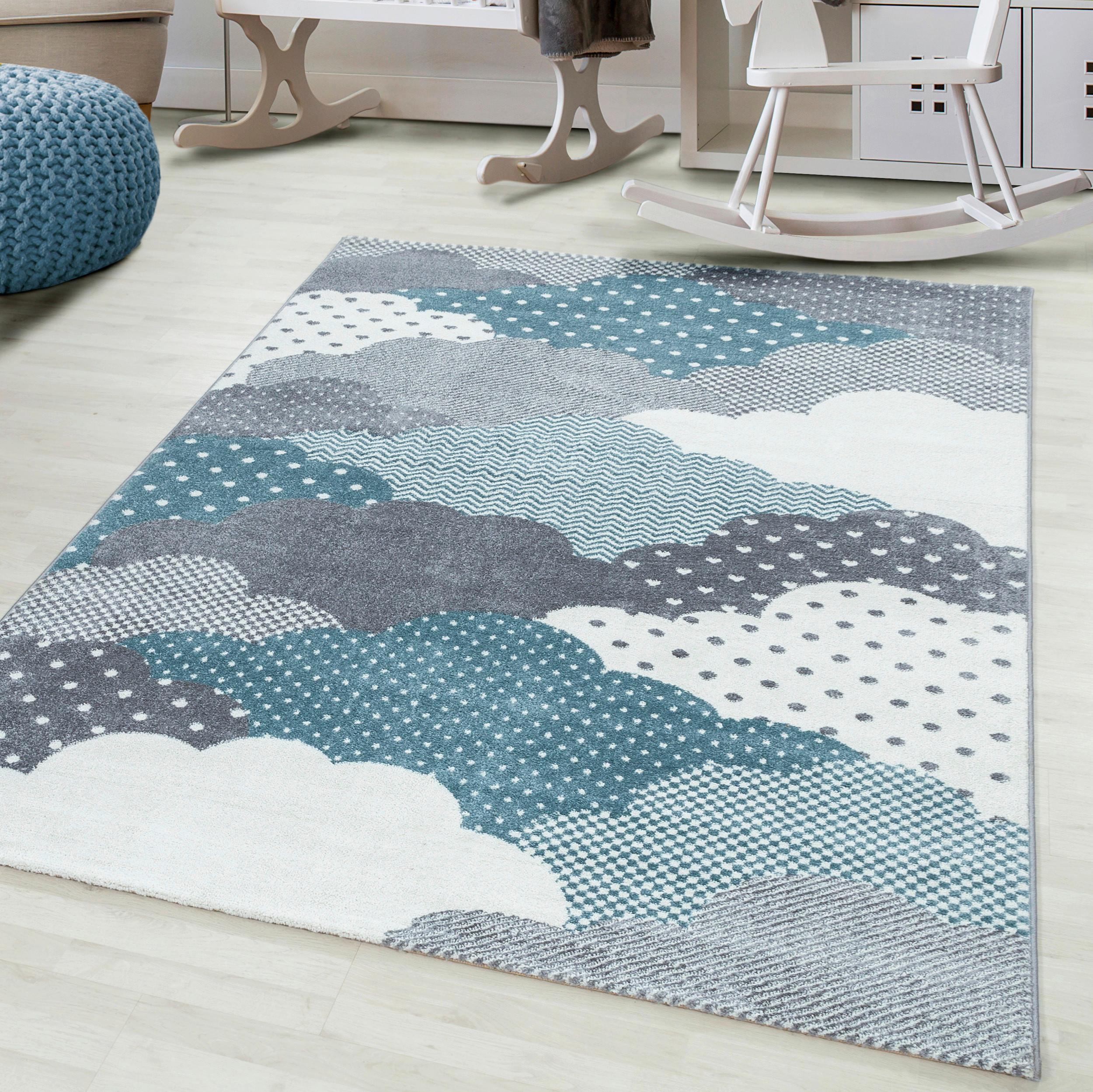 Kinderteppich Bambi Blau ca. 120x170 cm - Blau, Trend, Textil (120/170cm) - Ben'n'jen