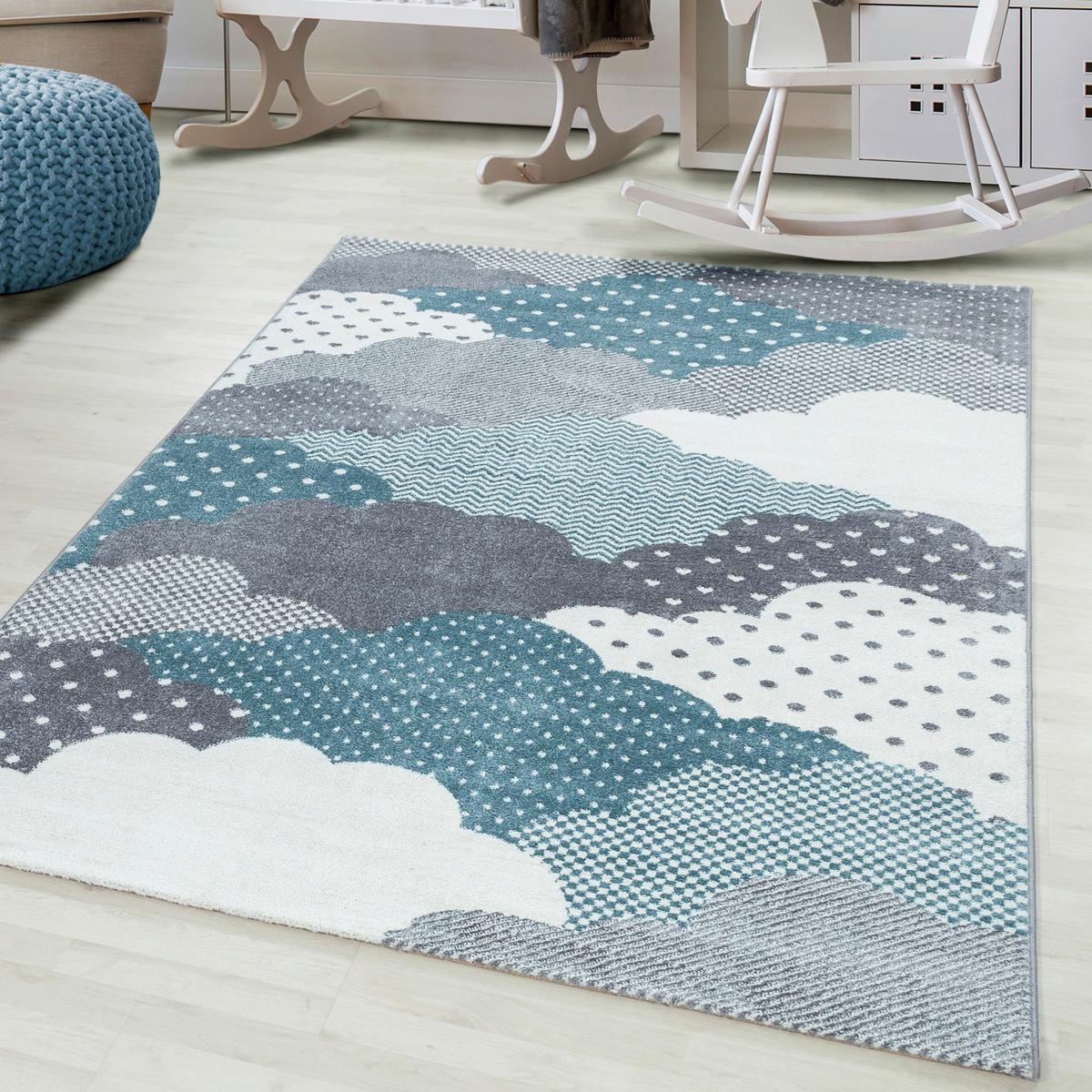 Kinderteppich Bambi Blau ca. 120x170 cm - Blau, Trend, Textil (120/170cm) - Ben'n'jen