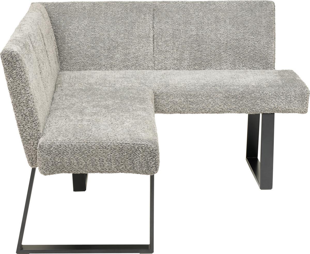 ŁAWKA NAROŻNA TERRI - czarny/szary, Konventionell, metal/tkanina (160/130cm) - MID.YOU