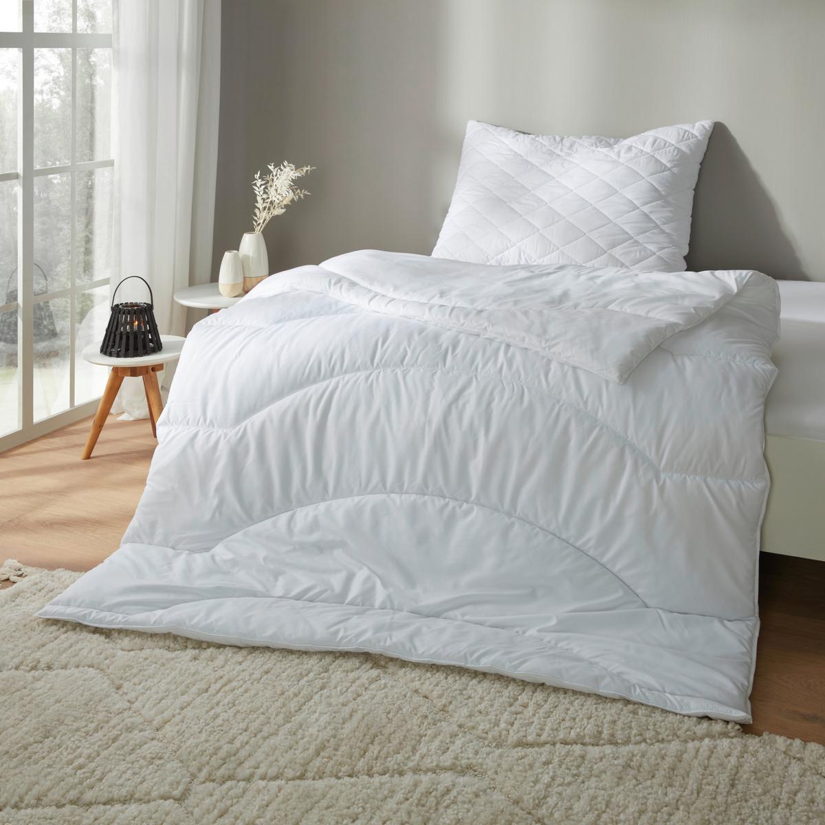 Pernă pentru dormit Vegan micro premium - alb, textil (70/90cm) - Nadana