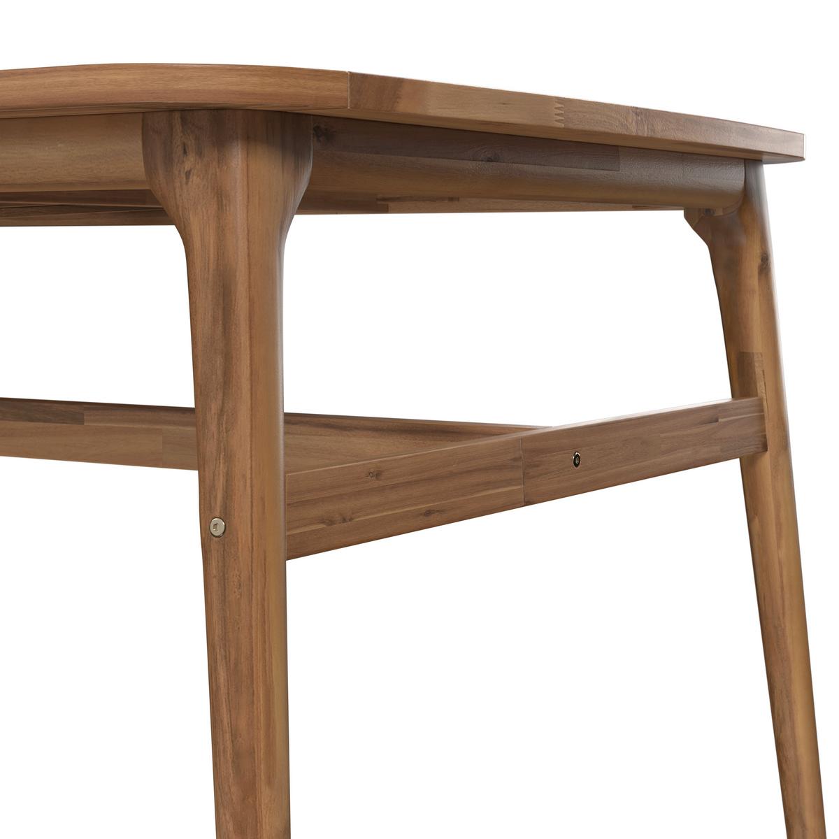 Vrtna Miza Nicola, Barva Oreha, 160-200x90 - barva oreha, Moderno, les (160-200/100/76cm) - Bessagi Garden