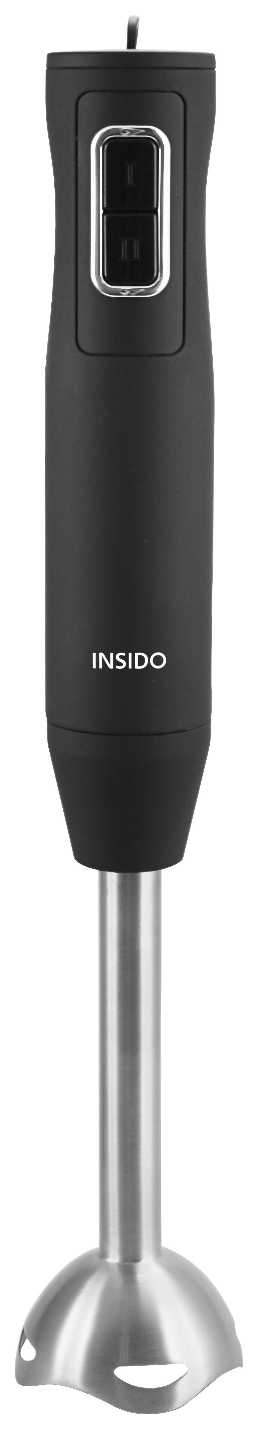 Stabmixer Josi in Schwarz/Silber - Silberfarben/Schwarz, Kunststoff/Metall (38cm) - Insido