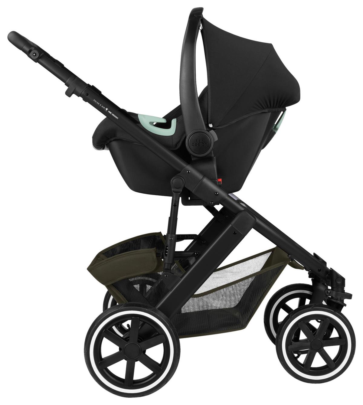 WÓZEK DZIECIĘCY SALSA 5 AIR - szarobrązowy, Basics (63/118/95.5cm) - ABC Design