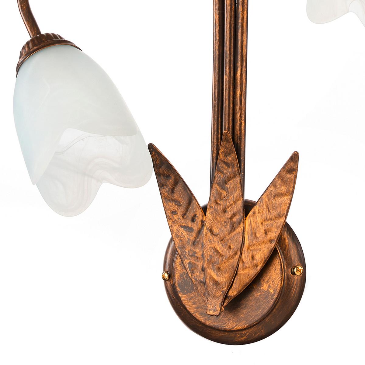 Wandleuchte Sonia Bronzefarben max. 6 Watt - Bronzefarben, Basics, Glas/Metall (40/19/70cm)