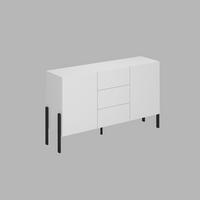 Komód Jukon - fehér, Modern, faalapú anyag (154/90/40cm)