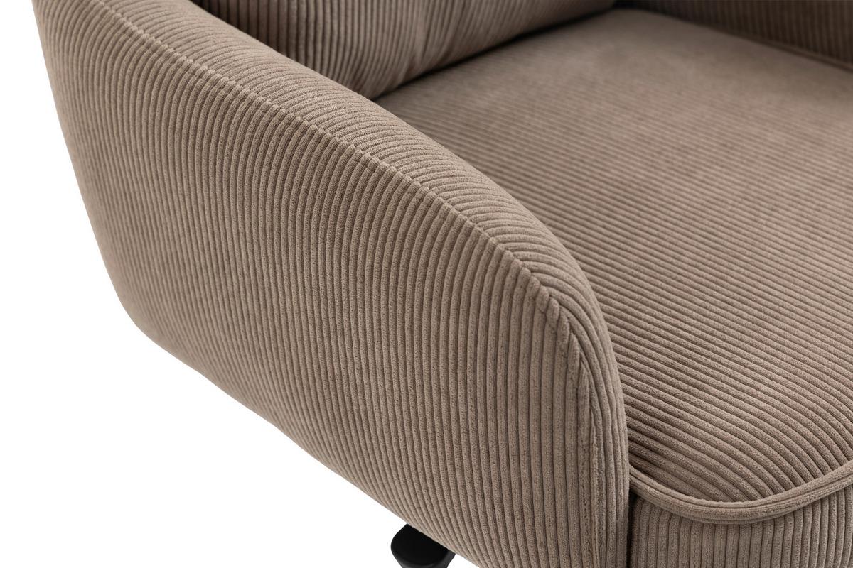 STOŁEK BAROWY POINT - czarny/brązowy, Design, metal/tkanina (54/98-120/58cm) - Novel