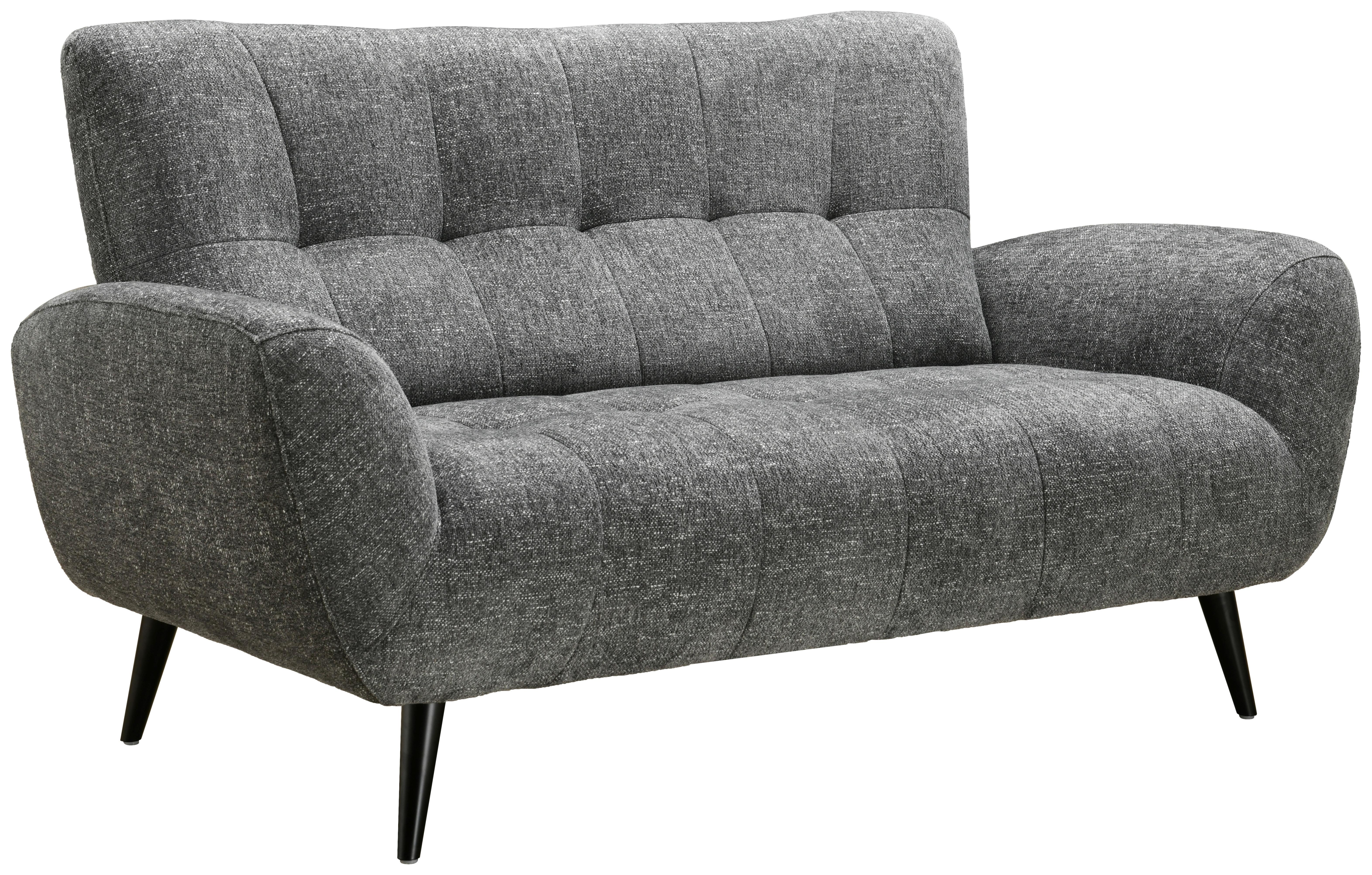 Dvosed Prag, Temno Siva - temno siva/črna, Basics, kovina/tekstil (165/89/91cm) - P & B
