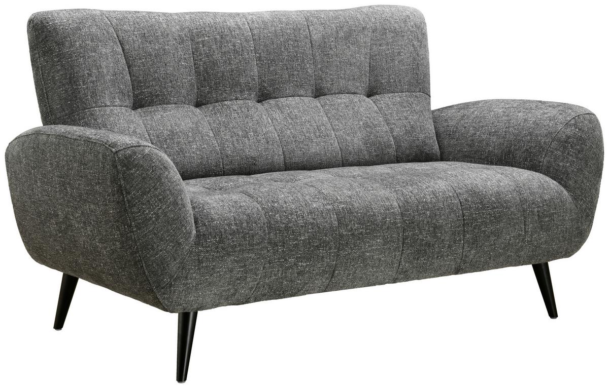 Dvosed Prag, Temno Siva - temno siva/črna, Basics, kovina/tekstil (165/89/91cm) - P & B