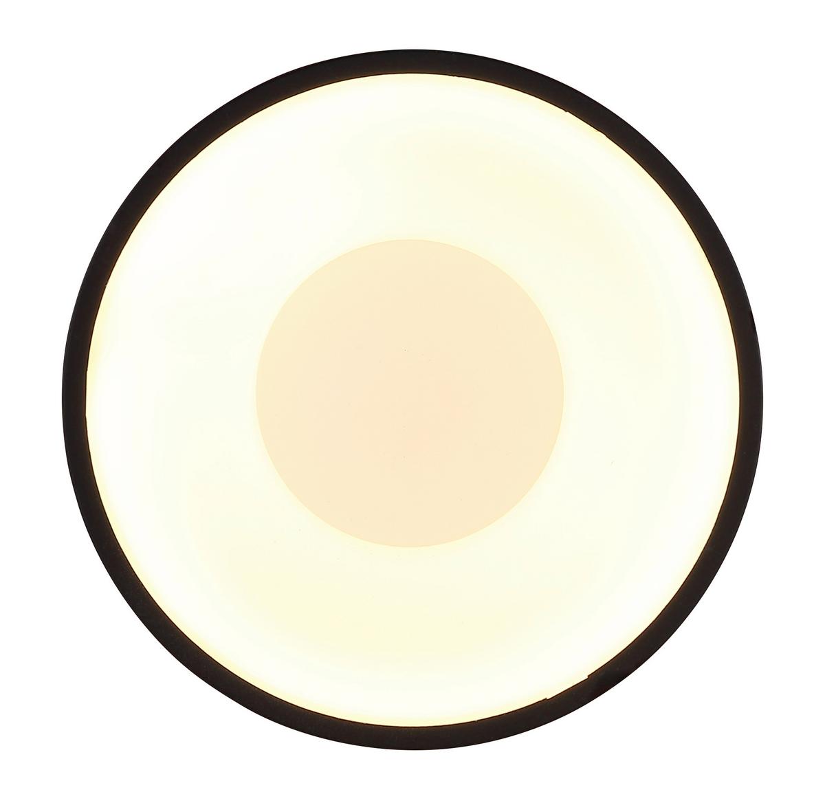 LAMPA SUFITOWA LED 56964S RAYMOND - czarny/opal, Basics, tworzywo sztuczne/metal (15/7,5cm) - Globo