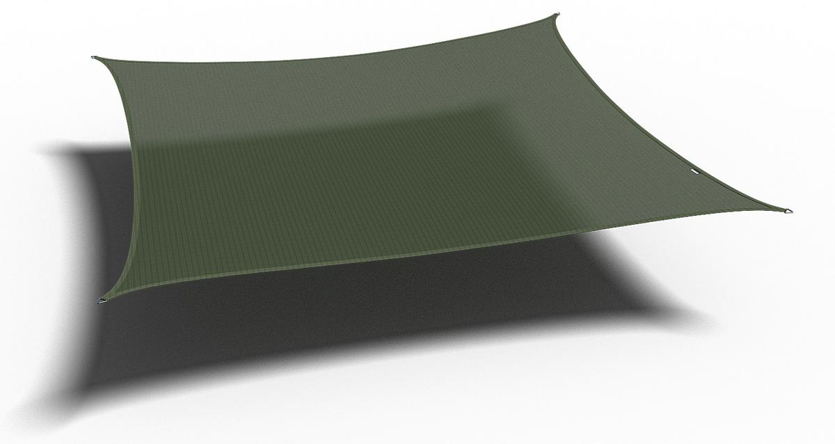 Sonnensegel Coolfit Grün - Olivgrün, MODERN, Kunststoff (360/1/360cm) - Gardenson