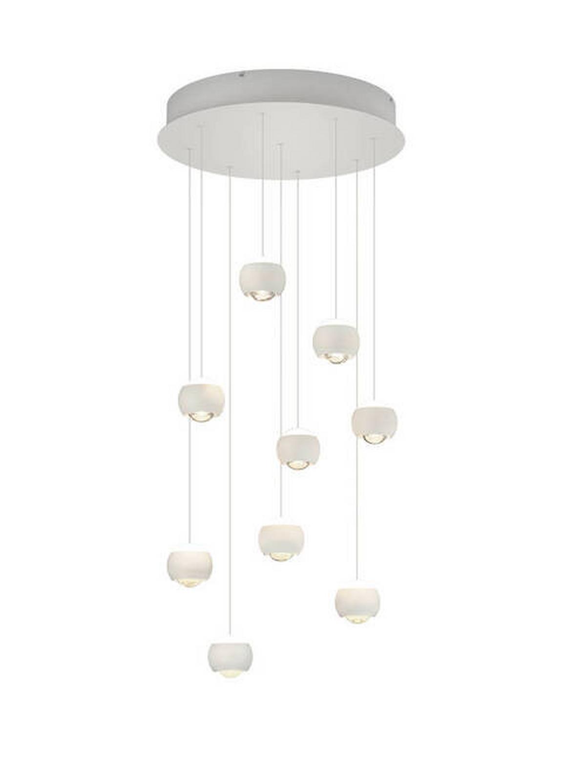 LAMPA WISZĄCA LED MR34449131 CANNON - biały, Konventionell, tworzywo sztuczne/metal (54/200cm) - Musterring