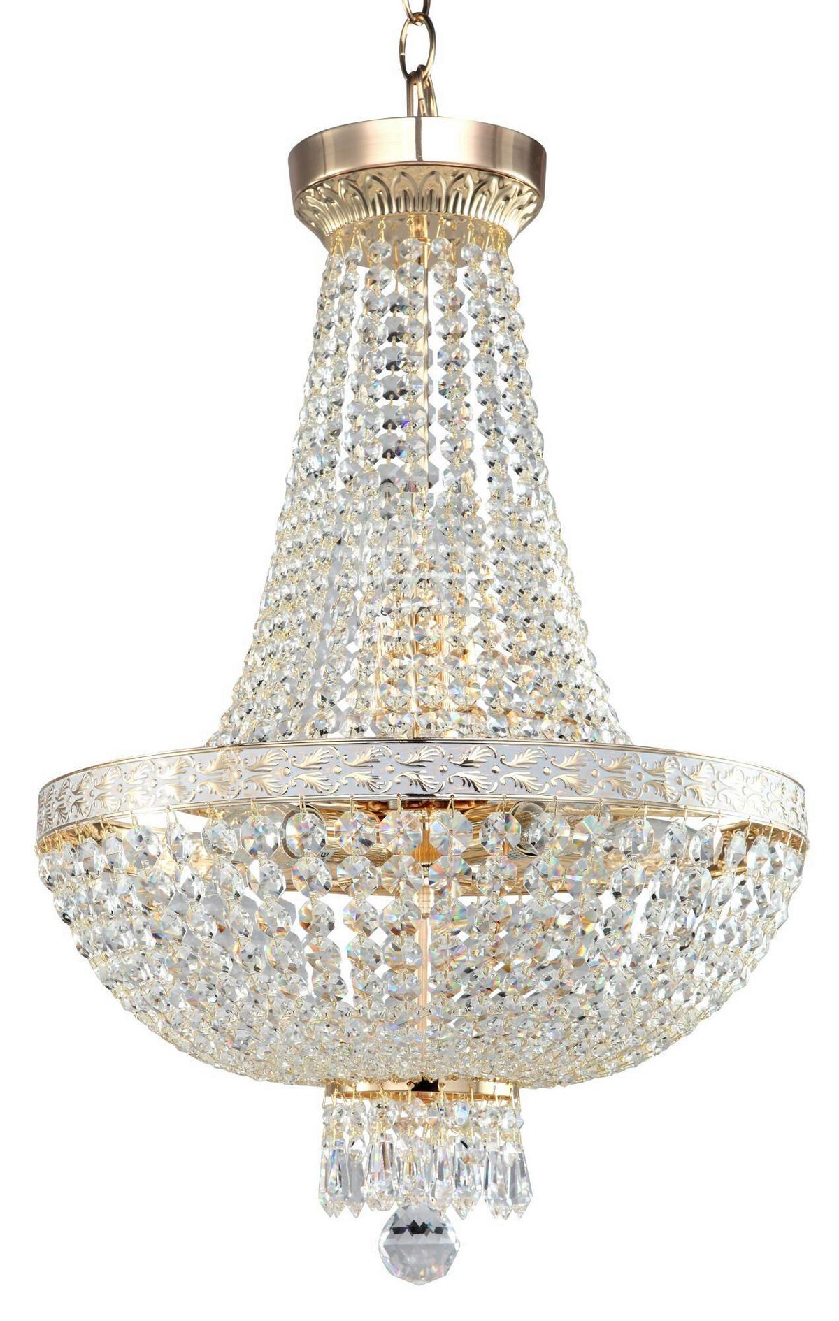 Kronleuchter Bella Goldfarben max. 60 Watt - Goldfarben, Trend, Metall (40/61/40cm) - MAYTONI