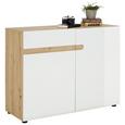 Kommode in Weiß Hochglanz - Eichefarben/Weiß, MODERN (109/87/42cm) - Mömax modern living Kommode in Weiß Hochglanz - Eichefarben/Weiß, MODERN (109/87/42cm) - Mömax modern living