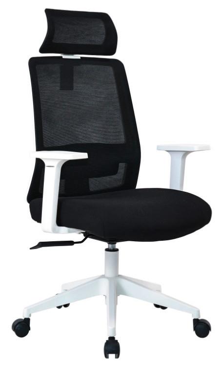 Drehstuhl Martha Schwarz/Weiß - Weiss/Schwarz, Modern, Kunststoff/Textil (63/115-125/63cm) - Mömax