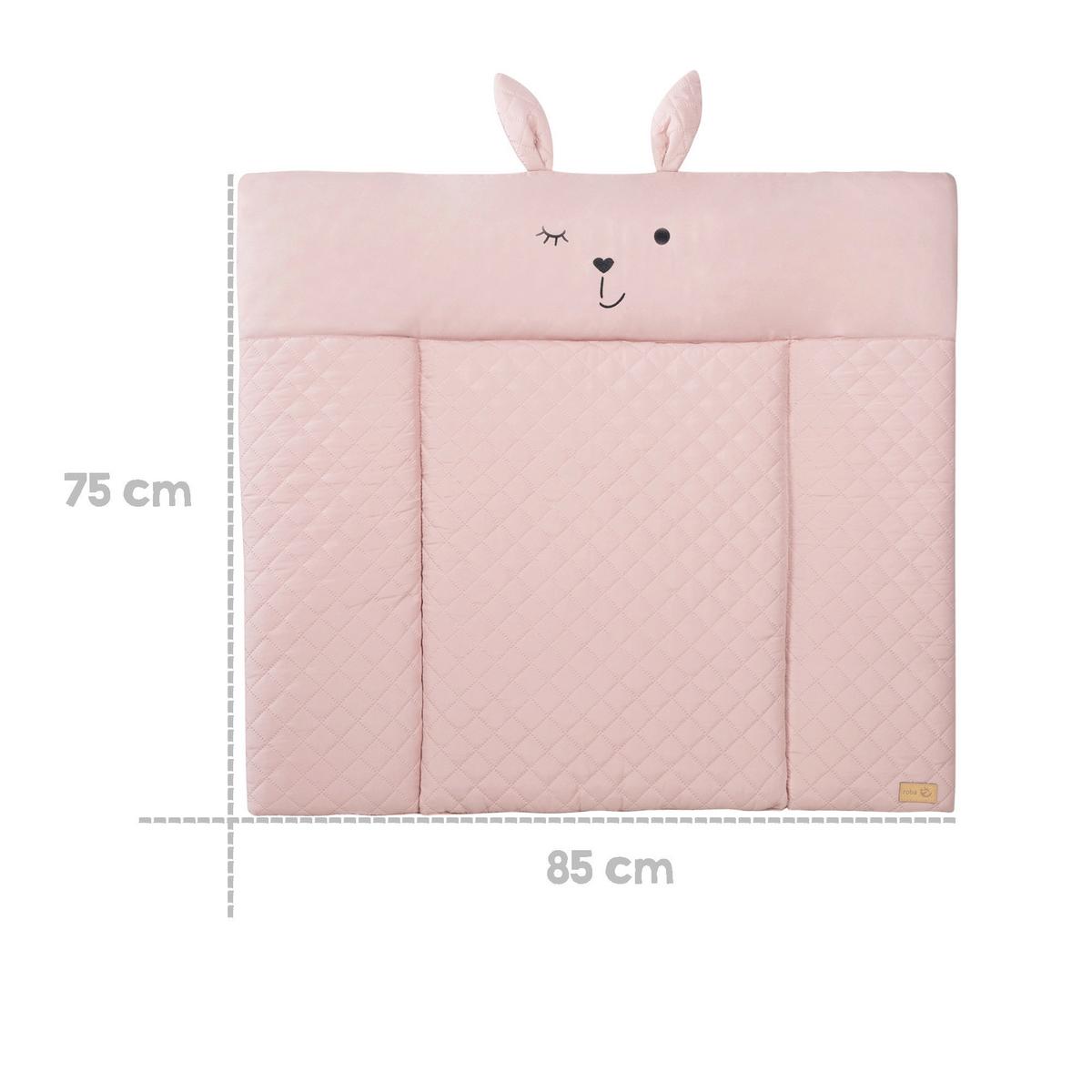 Wickelauflage Frosty Rosa ca. 85x75cm - Rosa, KONVENTIONELL, Textil (85/4/75cm) - Roba