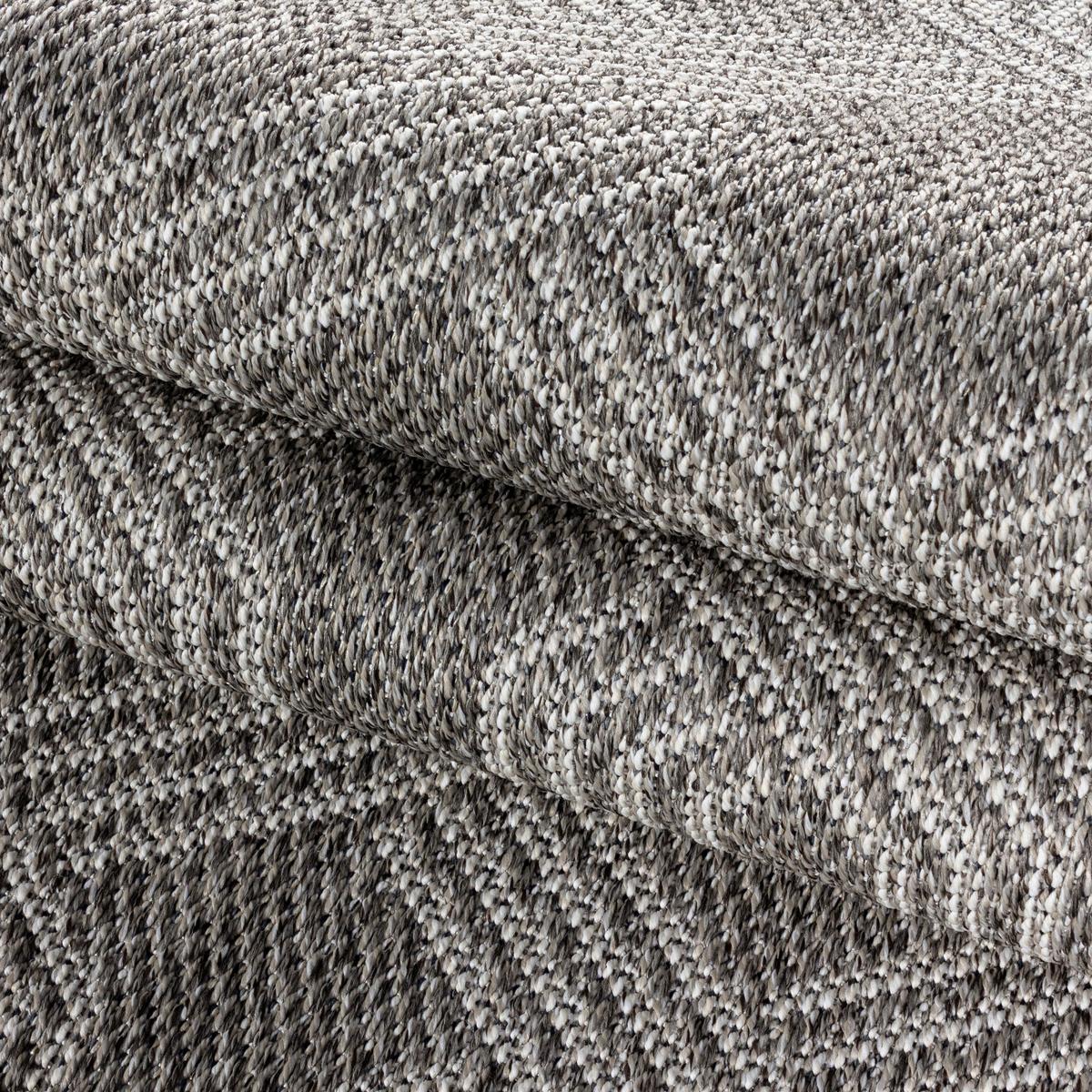 Flachwebteppich Aruba Grau ca. 240x340cm - Grau, Design, Textil (240/340cm) - Novel
