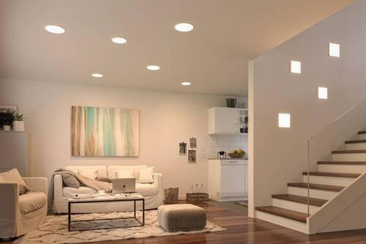 LED-Paneel Veluna VariFit in Weiß max. 17 Watt - Weiß, Design, Kunststoff (18,5/18,5cm) - Paulmann