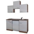 Küchenblock ECONOMY 150 - Eichefarben/Weiß, KONVENTIONELL, Holzwerkstoff (150/200/60cm) - Livetastic Küchenblock ECONOMY 150 - Eichefarben/Weiß, KONVENTIONELL, Holzwerkstoff (150/200/60cm) - Livetastic