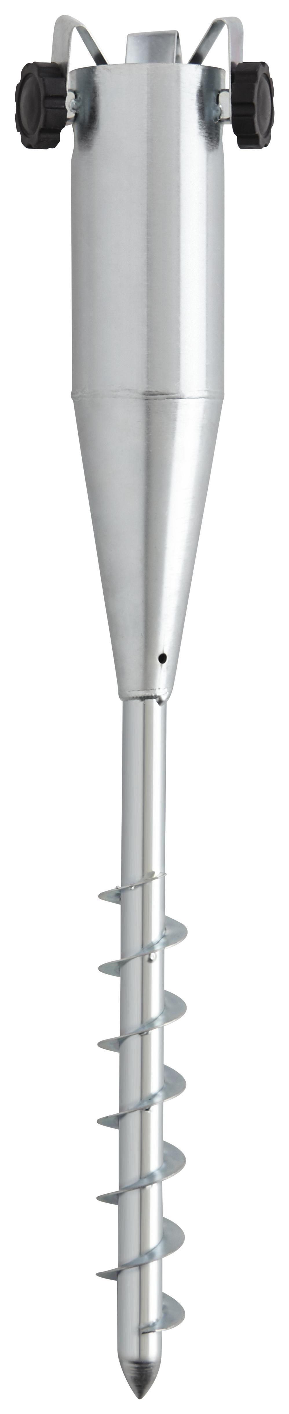 Sonnenschirmständer Rom aus Metall - Silberfarben, Metall (6,5/56/6,5cm) - Modern Living