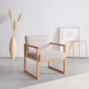 FÅTÖLJ MALMÖ - ljusgrå/naturfärgad, Modern, trä/textil (65/75/69cm) - Mömax