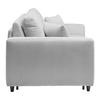 BÄDDSOFFA AGNETA -BASED- - ljusgrå/svart, Modern, trä/textil (200/83/97cm) - Based