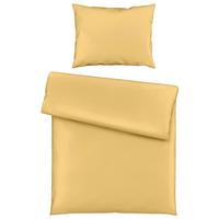 Bettwäsche Bio Eva Uni Ca. 160x210cm - Gelb, Modern, Textil (160/210cm) - ecoTree