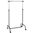 Cuier Cuier "charly" - culoare crom/negru, Modern, plastic/metal (80/110-170/45cm)