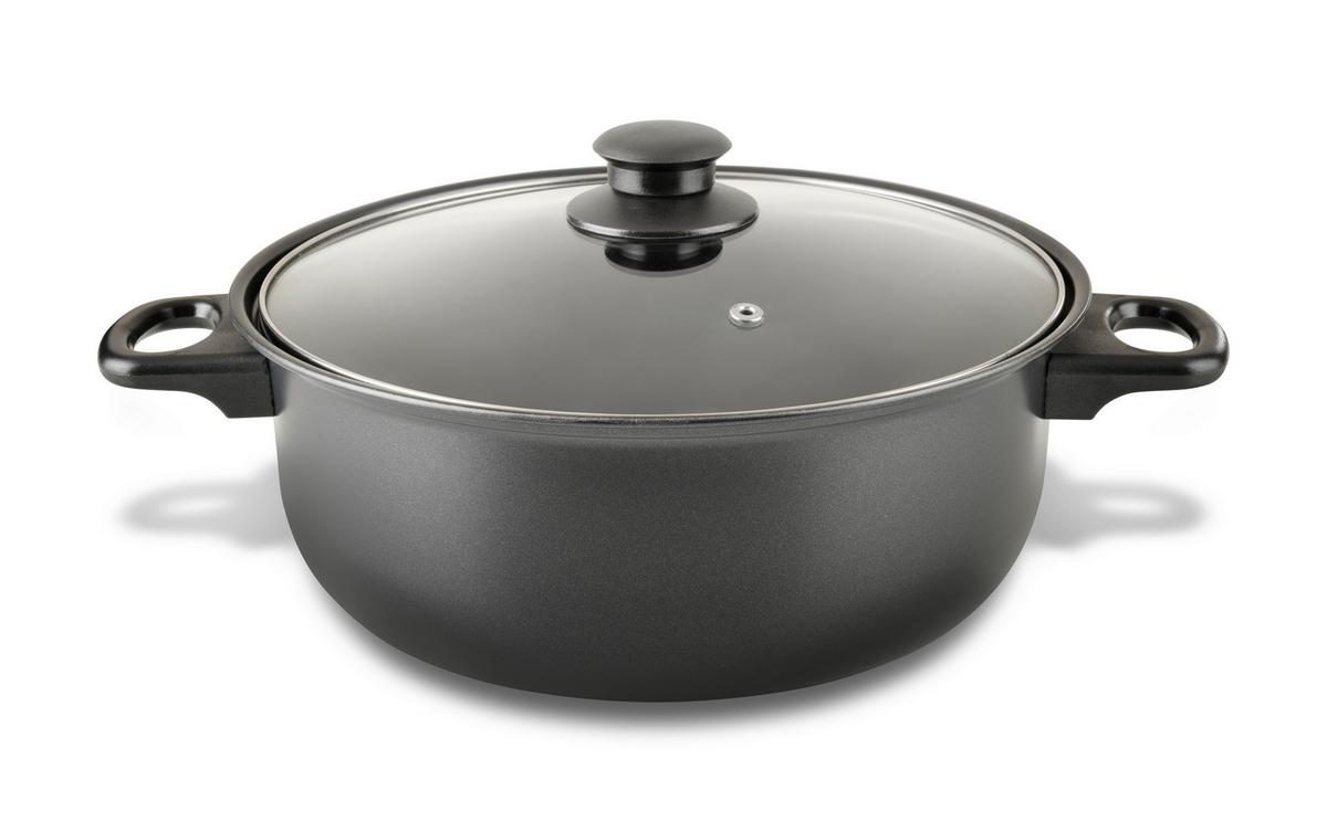 Fritiertopf Fryer in Schwarz - Klar/Schwarz, Konventionell, Glas/Kunststoff - Modern Living