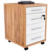 Ladičar Profi - bijela/boje hrasta, Moderno, drvni materijal (43/62/48cm) - Modern Living