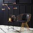 Stuhl in Goldfarben - Goldfarben/Schwarz, MODERN, Metall (61/77/61cm) - Premium Living Stuhl in Goldfarben - Goldfarben/Schwarz, MODERN, Metall (61/77/61cm) - Premium Living