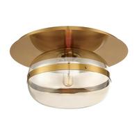 Mennyezeti Lámpa Qn-Nottingham-F-M-Ab - sárgarézszínű, Konventionell, üveg/fém (34,8/23,5cm) - Elstead Lighting