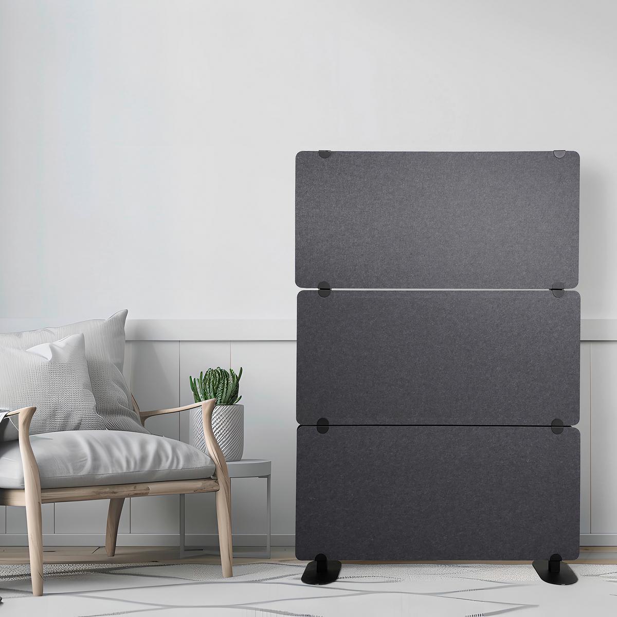 Pregradna Stena Flexmiut Extend, Siva - siva, Basics, tekstil (120/175/30cm) - MID.YOU