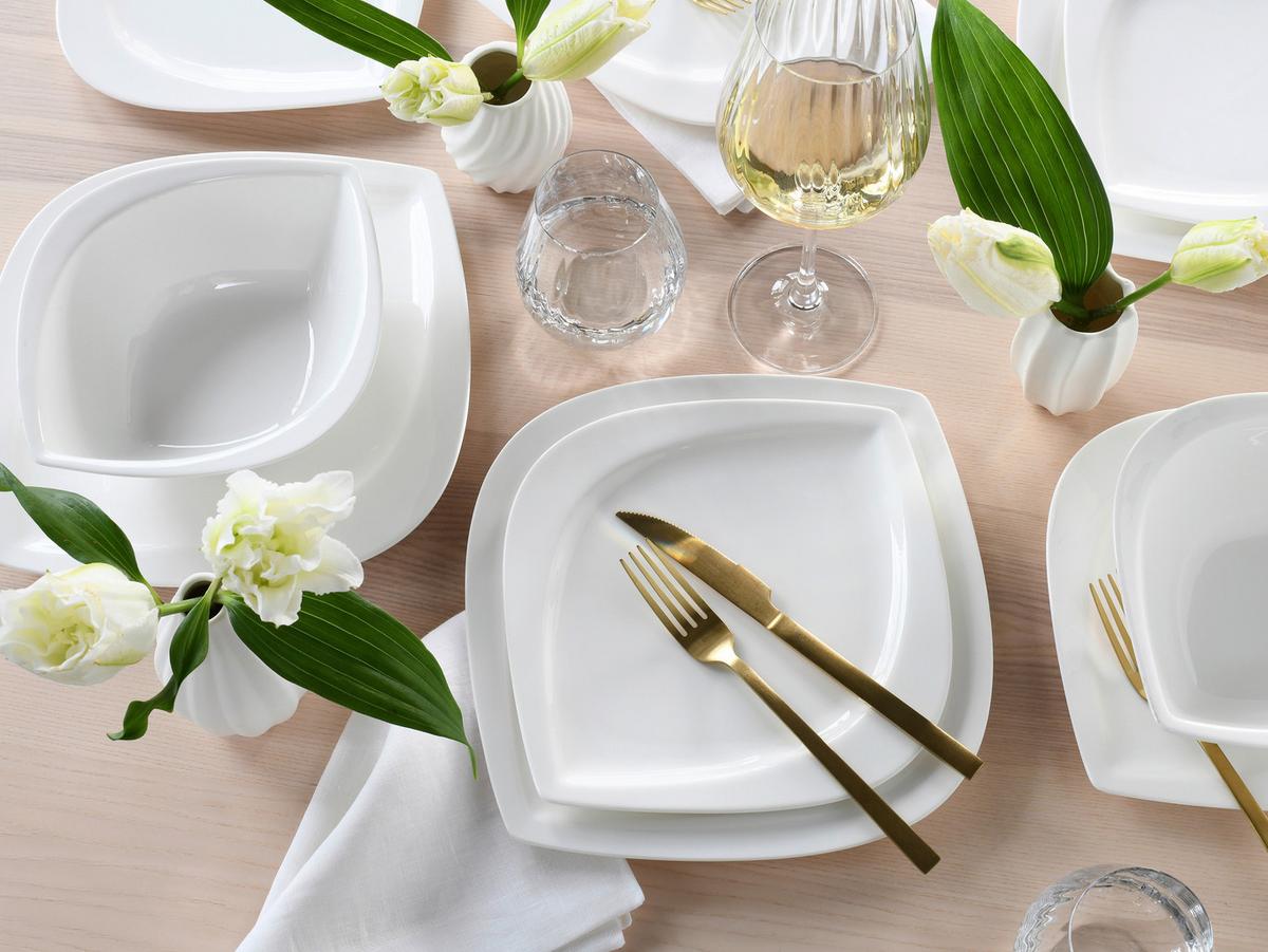 Jedilni Servis Melbourne Creme, 12-Delni - bela, Basics, keramika - Creatable