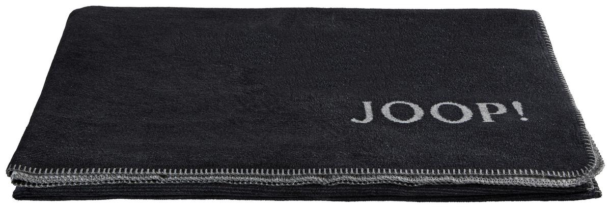 KOC DOMOWY JOOP! MELANGE-DOUBLEFACE - czarny/kolor grafitowy, Design, tkanina (150/200cm) - Joop!