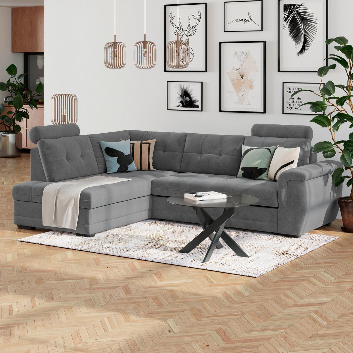 Coltar FALCO NEW - antracit, Konventionell, textil (251/183cm) - Mömax