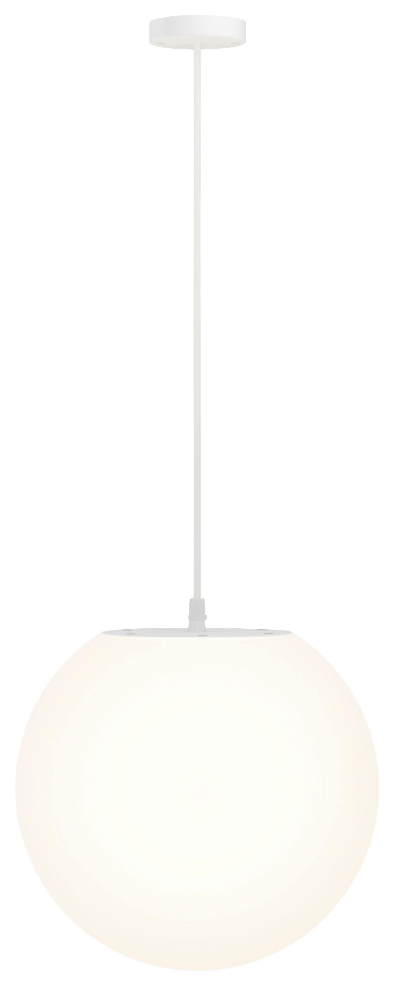 Außenleuchte Erda Weiß max. 30 Watt - Weiß, Basics, Kunststoff/Metall (30/36cm) - MAYTONI