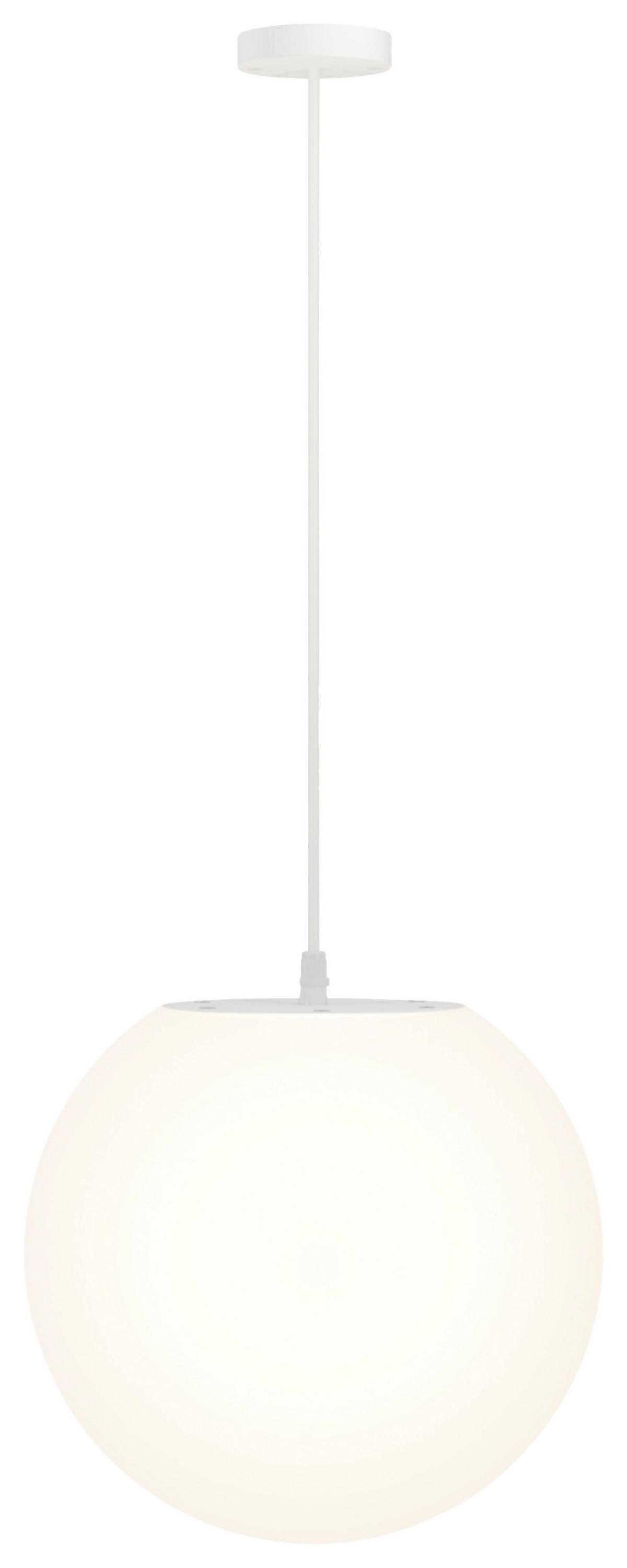 Außenleuchte Erda Weiß max. 30 Watt - Weiß, Basics, Kunststoff/Metall (30/36cm) - MAYTONI