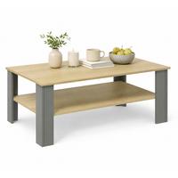 Couchtisch Disalo - Anthrazit/Honig, Design, Holzwerkstoff (100/55/44cm) - Livetastic