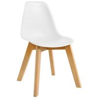 Gyerekszék Steve - fehér, Modern, műanyag/fa (32/57/32cm) - Based