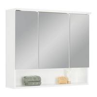 Spiegelschrank Best 80 in Weiß - MODERN, Glas/Holzwerkstoff (80/70/23cm) - Mömax
