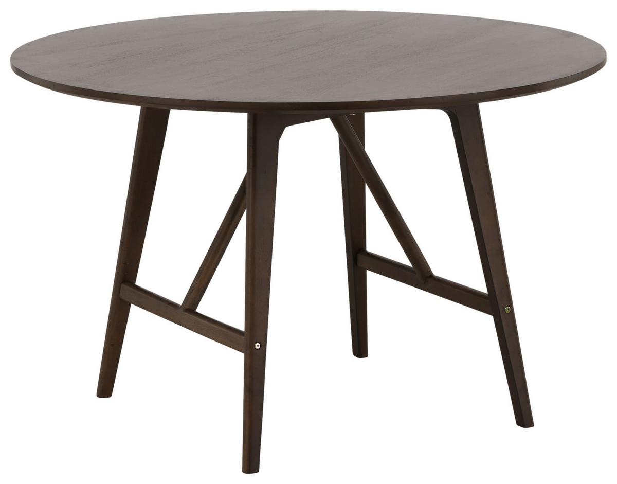 Esstisch Kaseidon Ø ca. 100 cm Dunkelbraun - Dunkelbraun, Design, Holz/Holzwerkstoff (100/100/75cm) - Livetastic