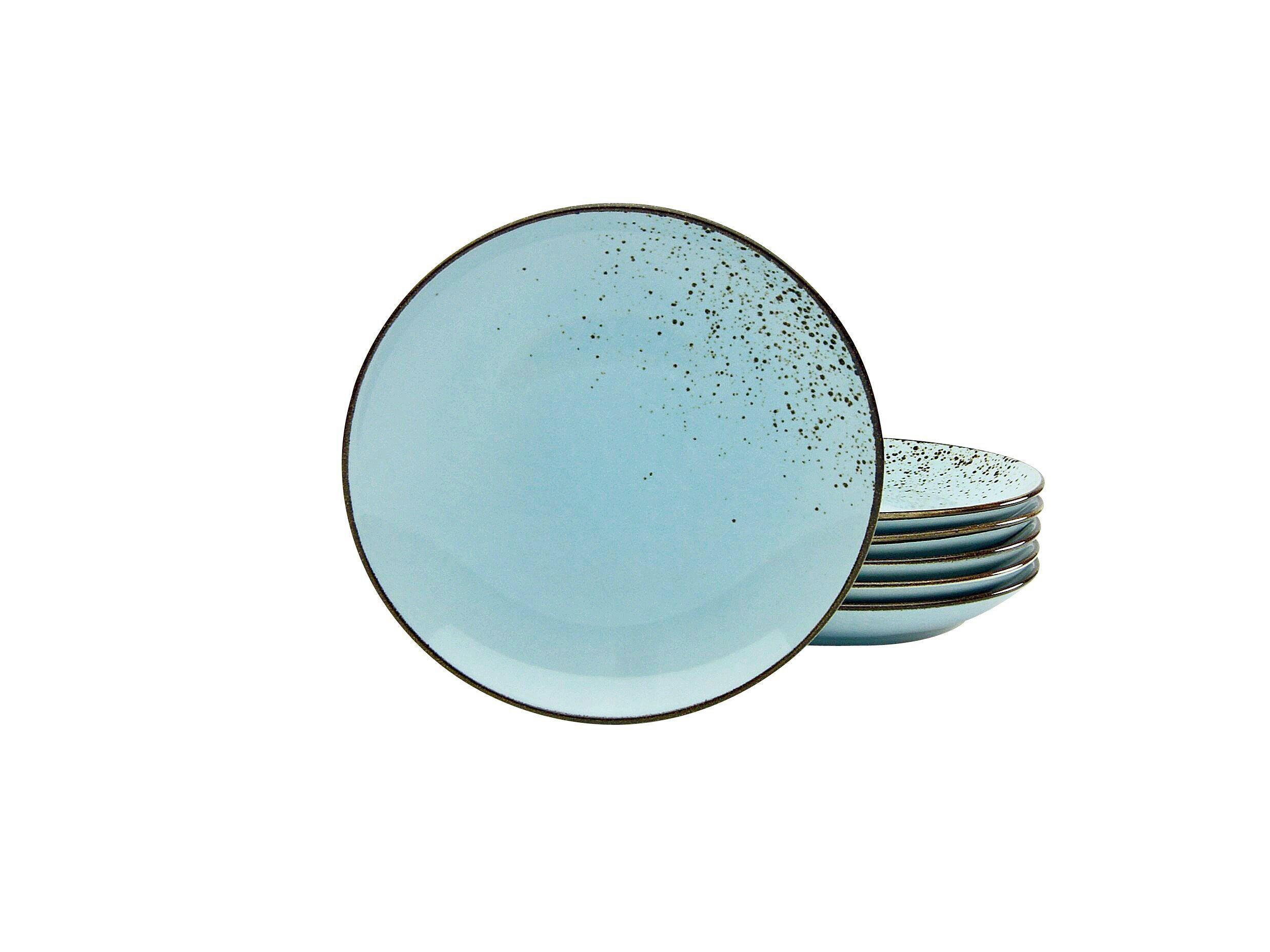 Set Desertnih Krožnikov Lightblue, 6-Delni - pastelno modra, Trend, keramika (21cm) - Creatable