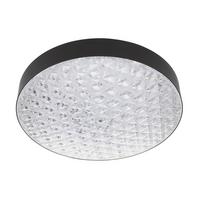 LAMPA SUFITOWA LED BRESCIA - przejrzysty/czarny, Trend, tworzywo sztuczne (50/12cm) - Novel